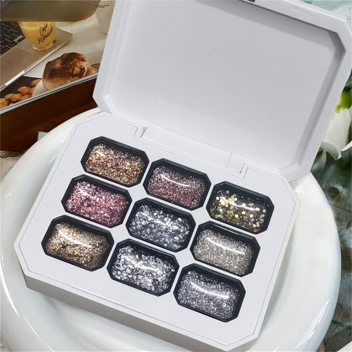 Photography Lighting Gel - 1 Stück 9 Farben Starburst Glitter