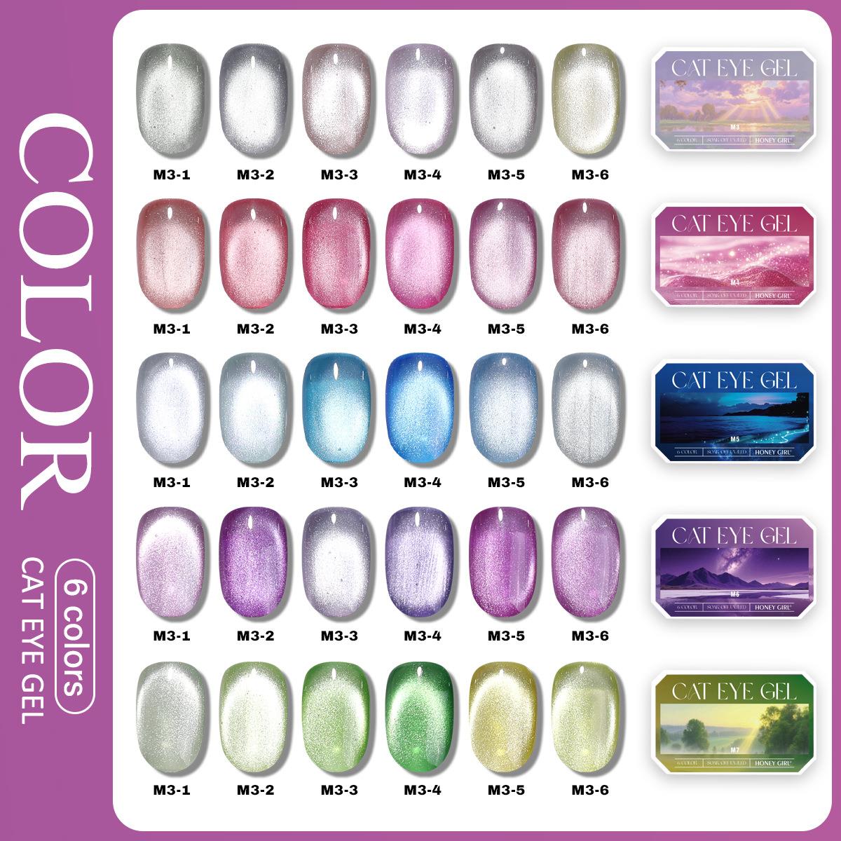 6-Farben Solid Cat Eye Gel Nag – Photography Lighting Gel Bewertung und Preis
