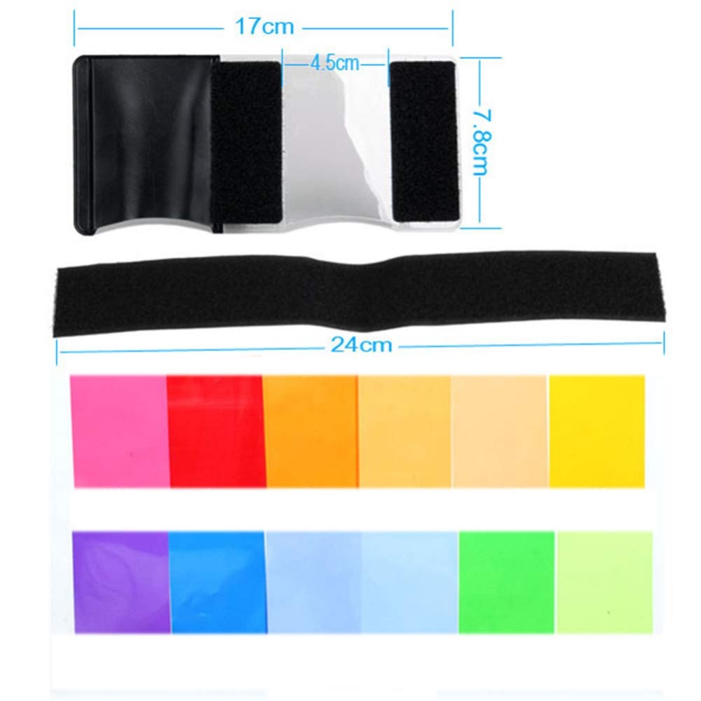 12 Farben Kamera-Blitzfilter-S – Photography Lighting Gel Bewertung und Preis